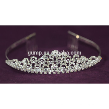 Desconto Rhinestone casamento coroas Crystal Tiara